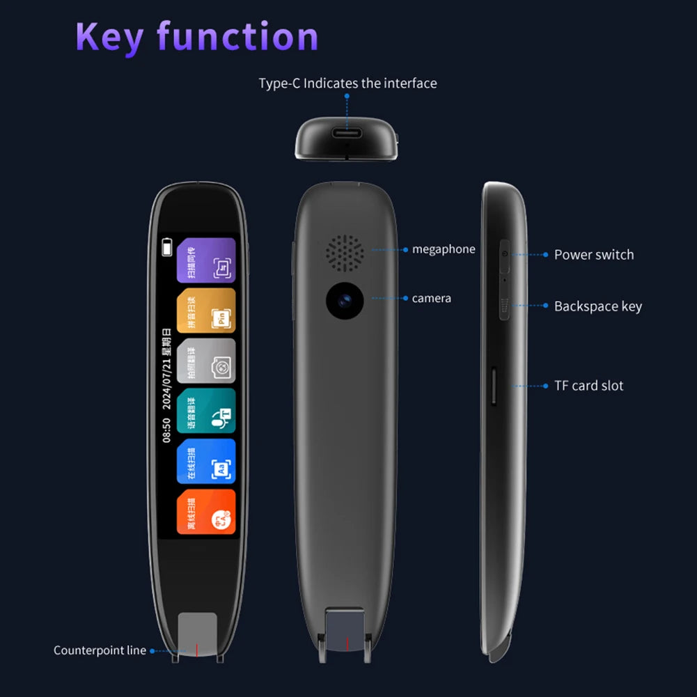 142 Language Translator Pen Scan Reader Pen Language Translator Device Voice Translator for Kids & Adults