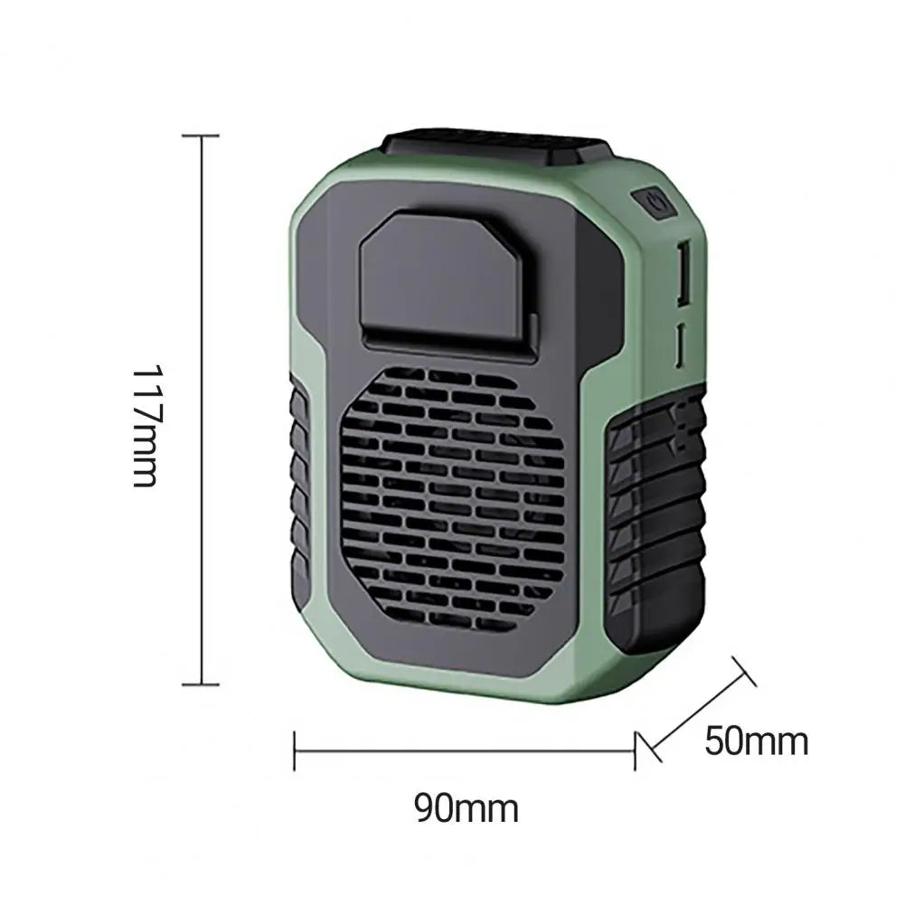 Cooling Fan Multi-Purpose Strong Wind Rechargeable Summer Outdoor Neckband Hanging Waist Portable Fan for Camping